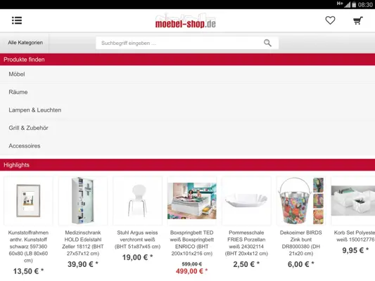 moebel-shop.de android App screenshot 2